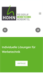 Mobile Screenshot of hohnwerbetechnik.com